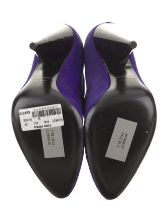 Tom Ford Ponyhair Leather Trim Embellishment Mules