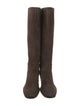 Tom Ford Suede Leather Trim Embellishment Riding Boots
