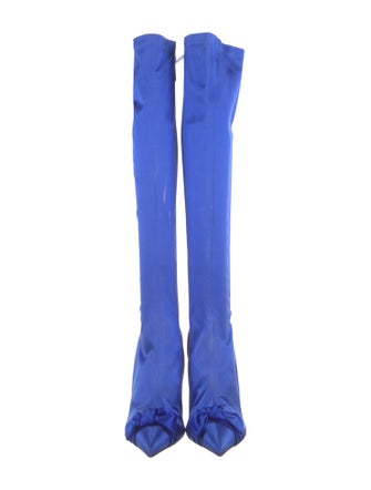 Tom Ford Satin Bow Accents Sock Boots