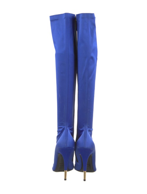 Tom Ford Satin Bow Accents Sock Boots