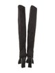 Tom Ford Satin Leather Trim Embellishment Boots
