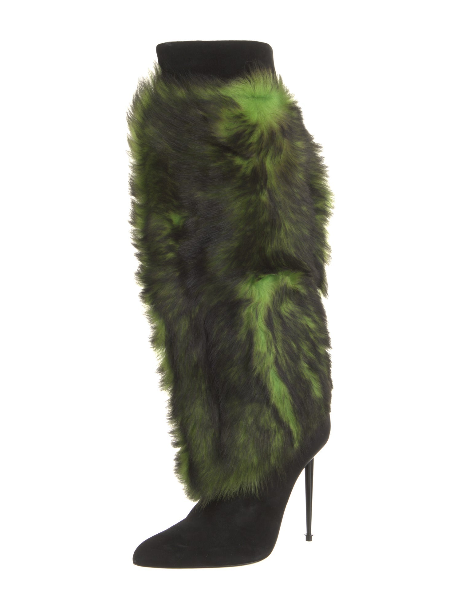 Tom Ford Suede Fur Trim Boots