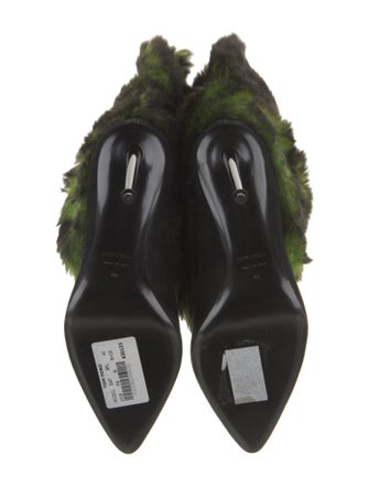 Tom Ford Suede Fur Trim Boots