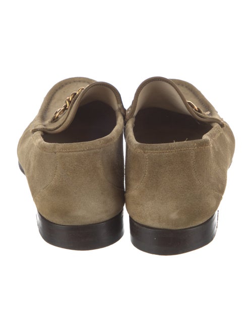 Tom Ford Suede Chain-Link Accents Loafers