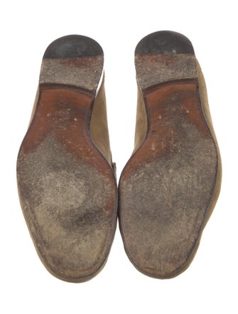 Tom Ford Suede Chain-Link Accents Loafers