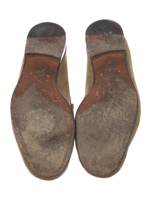 Tom Ford Suede Chain-Link Accents Loafers