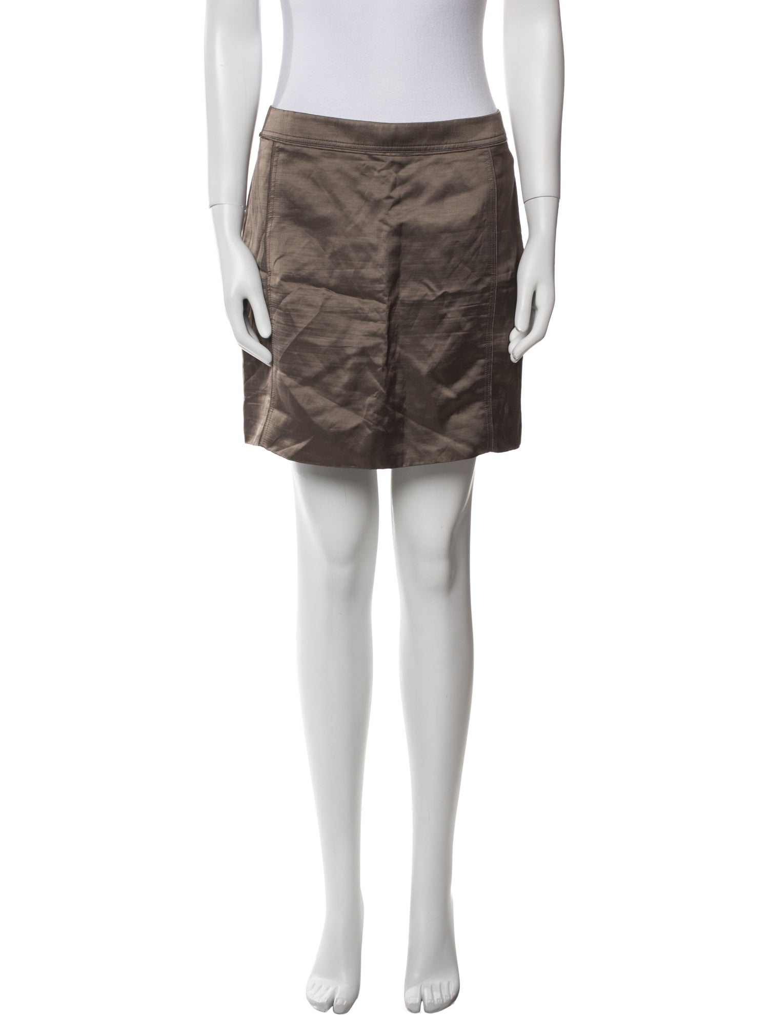 Tom Ford Raw-Edge Trim Mini Skirt