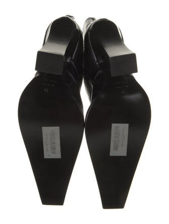 Tom Ford Leather Animal Print Western Boots