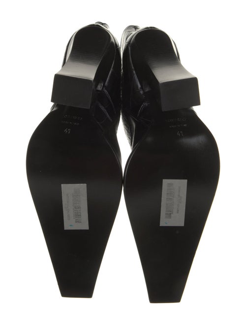 Tom Ford Leather Animal Print Western Boots