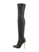 Tom Ford Leather Fringe Trim Accent Sock Boots