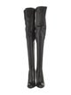 Tom Ford Leather Fringe Trim Accent Sock Boots