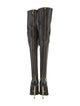 Tom Ford Leather Fringe Trim Accent Sock Boots