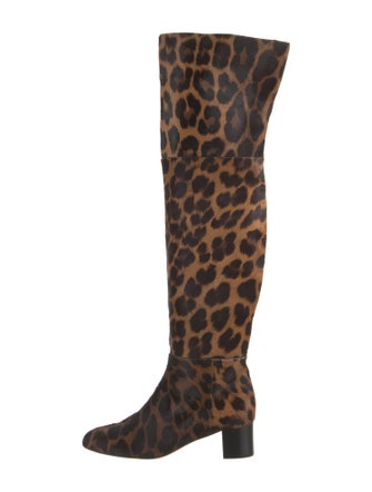 Tom Ford Ponyhair Animal Print Boots