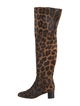 Tom Ford Ponyhair Animal Print Boots