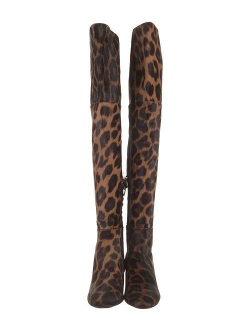 Tom Ford Ponyhair Animal Print Boots