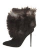 Tom Ford Suede Fur Trim Boots
