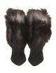 Tom Ford Suede Fur Trim Boots