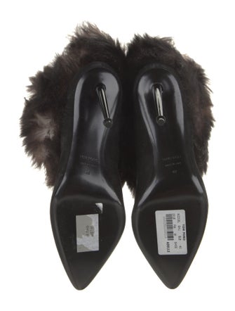 Tom Ford Suede Fur Trim Boots