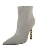 Tom Ford Leather Chain-Link Accents Boots