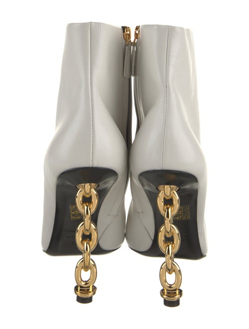 Tom Ford Leather Chain-Link Accents Boots