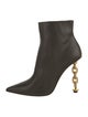 Tom Ford Leather Chain-Link Accents Boots