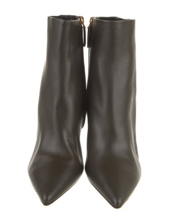 Tom Ford Leather Chain-Link Accents Boots