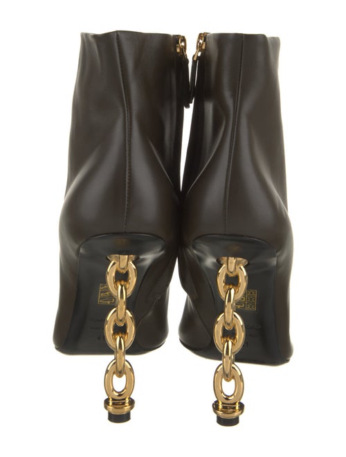 Tom Ford Leather Chain-Link Accents Boots