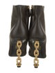 Tom Ford Leather Chain-Link Accents Boots