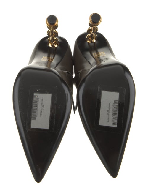 Tom Ford Leather Chain-Link Accents Boots