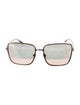 Tom Ford Oversize Mirrored Sunglasses