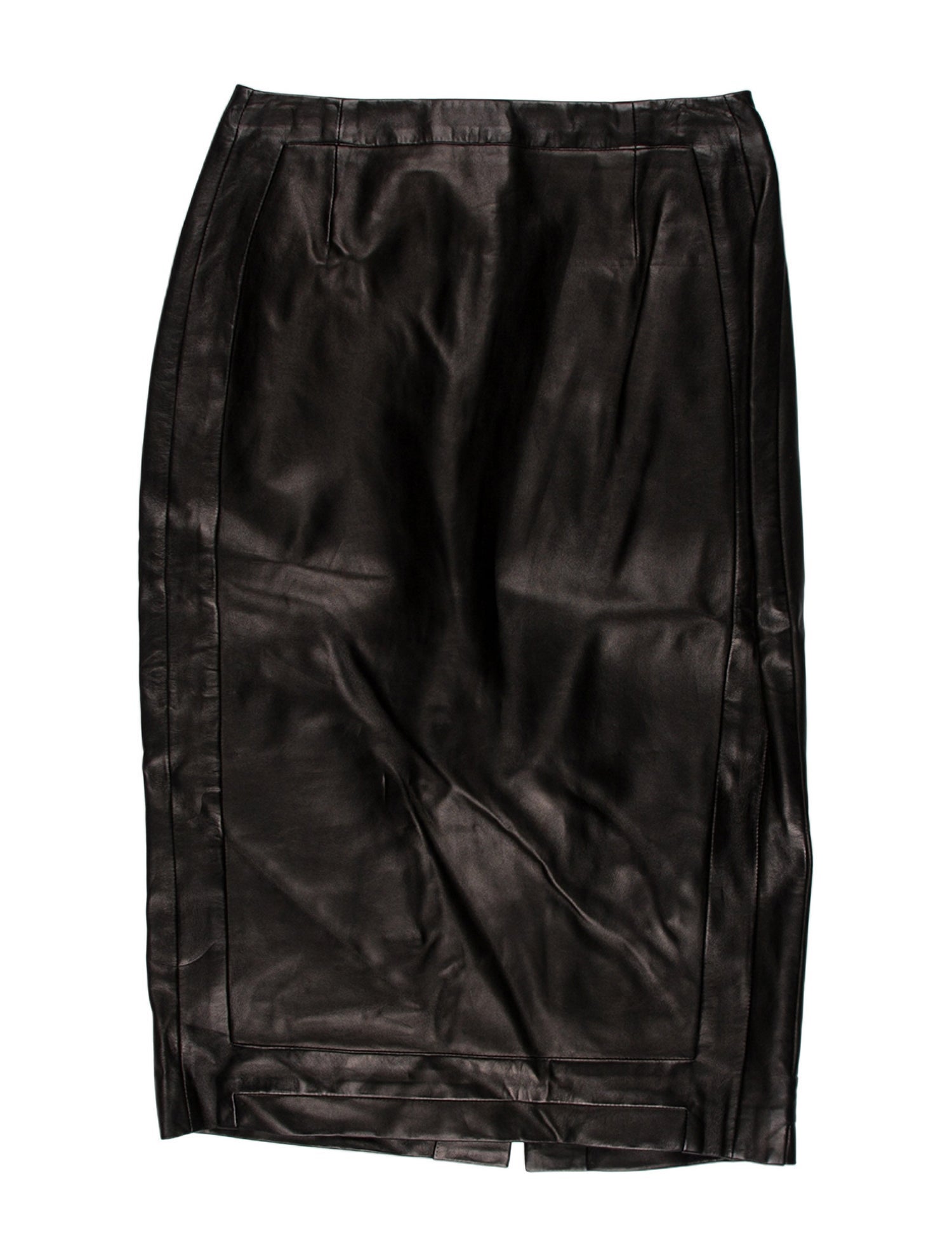 Tom Ford Leather Knee-Length Skirt