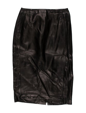 Tom Ford Leather Knee-Length Skirt