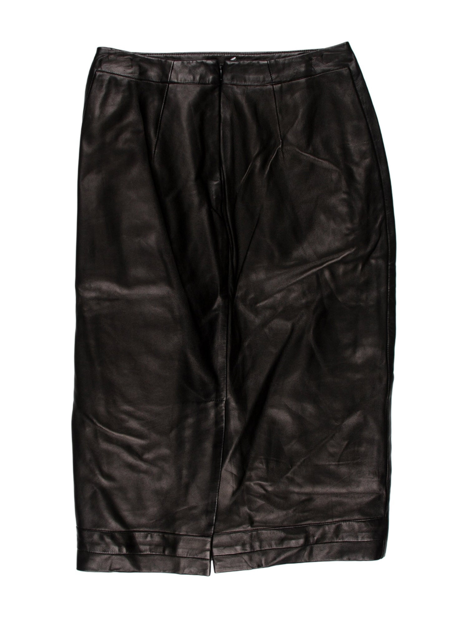 Tom Ford Leather Knee-Length Skirt