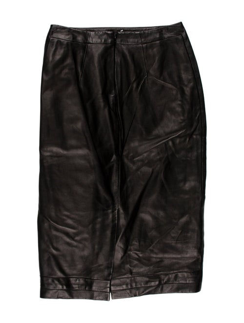 Tom Ford Leather Knee-Length Skirt