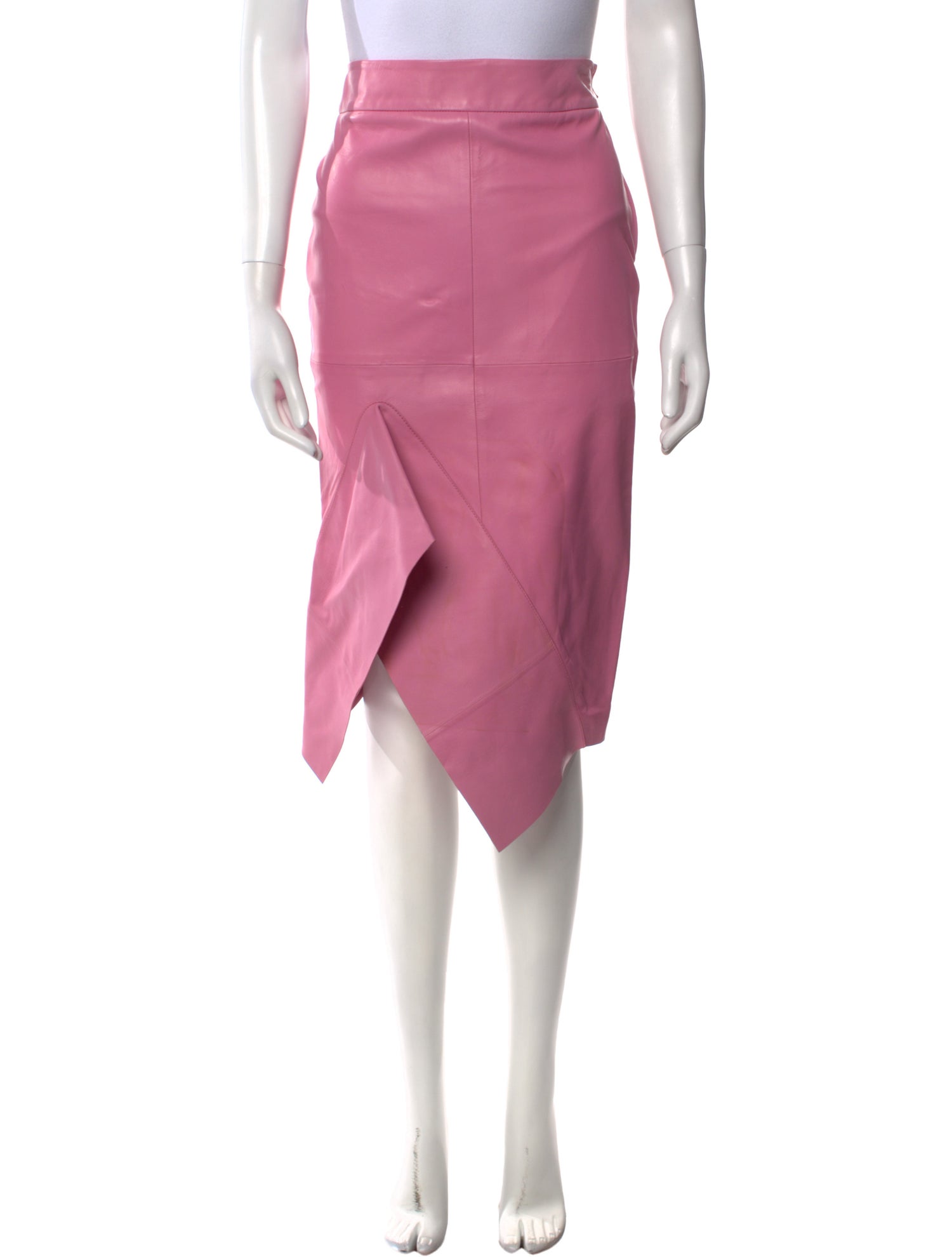 Tom Ford Lamb Leather Midi Length Skirt