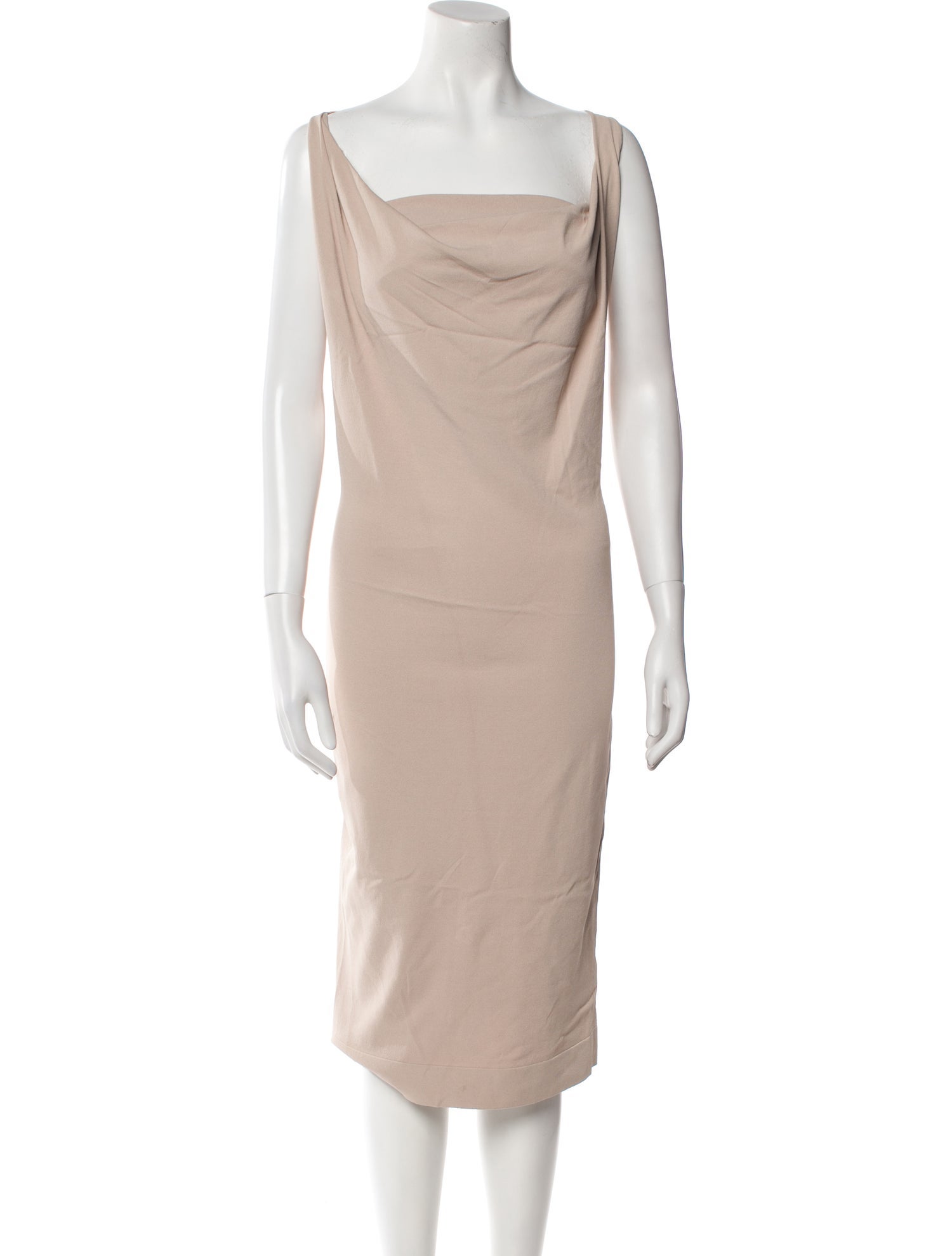 Tom Ford Cowl Neck Midi Length Dress