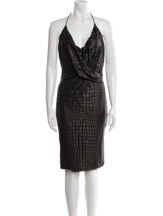 Tom Ford Halterneck Knee-Length Dress