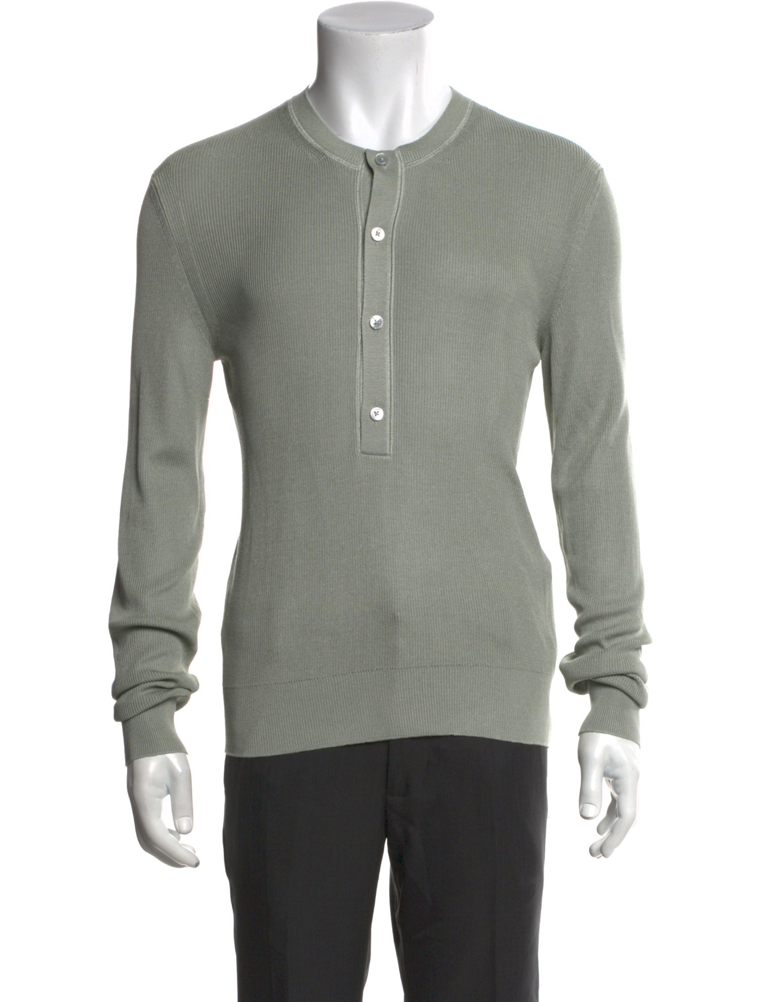 Tom Ford Silk Crew Neck Cardigan w/ Tags