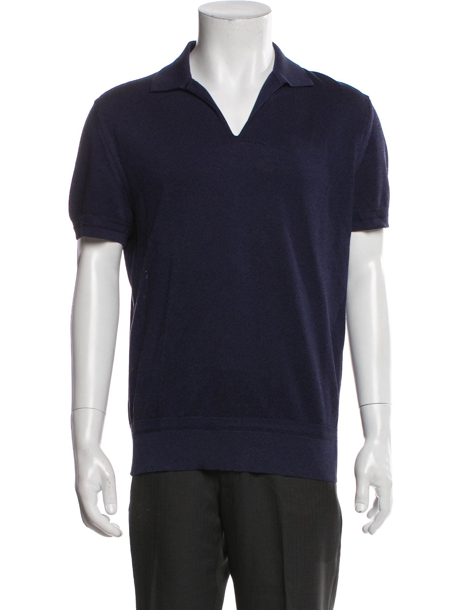 Tom Ford V-Neck Short Sleeve Polo Shirt