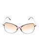Tom Ford Oversize Gradient Sunglasses