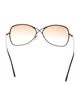 Tom Ford Oversize Gradient Sunglasses