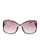 Tom Ford Eugenia Oversize Sunglasses