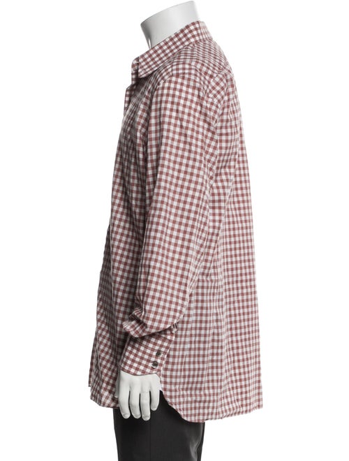 Tom Ford Plaid Print Long Sleeve Dress Shirt