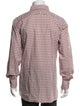 Tom Ford Plaid Print Long Sleeve Dress Shirt