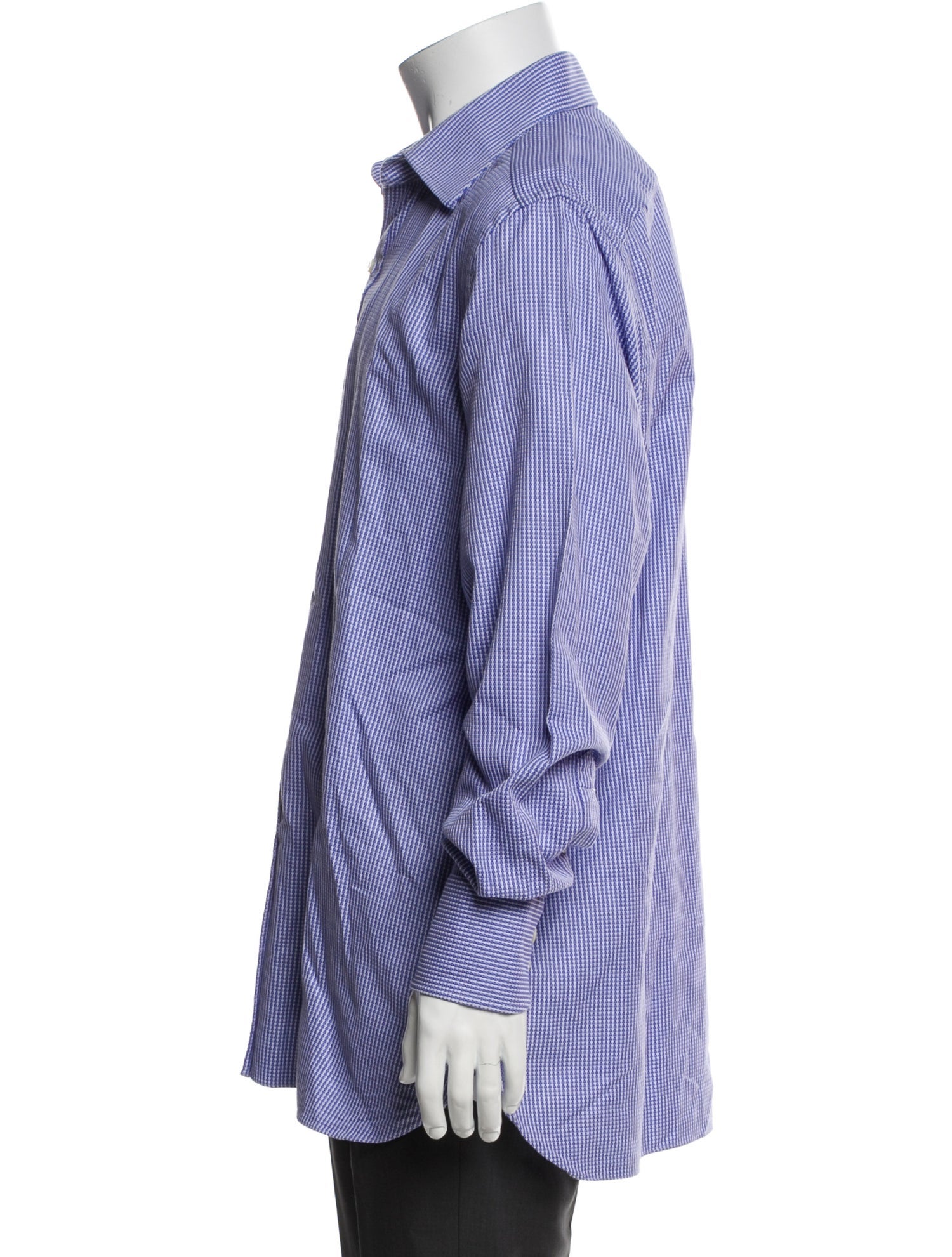 Tom Ford Plaid Print Long Sleeve Shirt