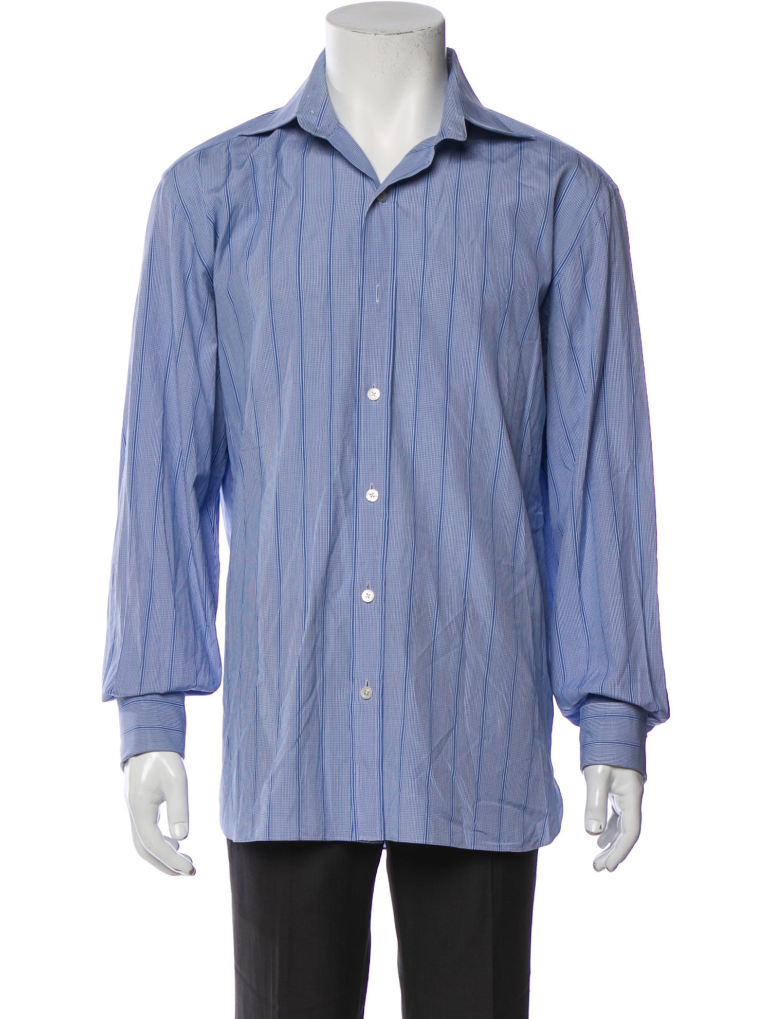 Tom Ford Striped Long Sleeve Dress Shirt