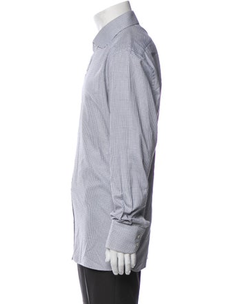 Tom Ford Plaid Print Long Sleeve Dress Shirt