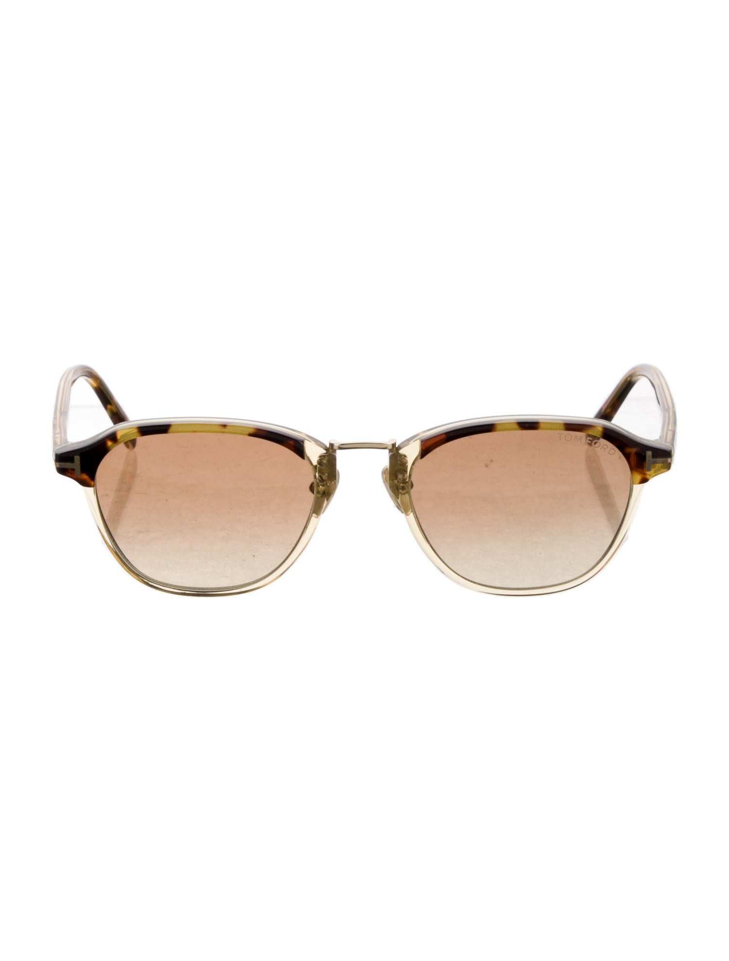 Tom Ford Round Gradient Sunglasses