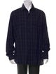 Tom Ford Plaid Print Long Sleeve Shirt