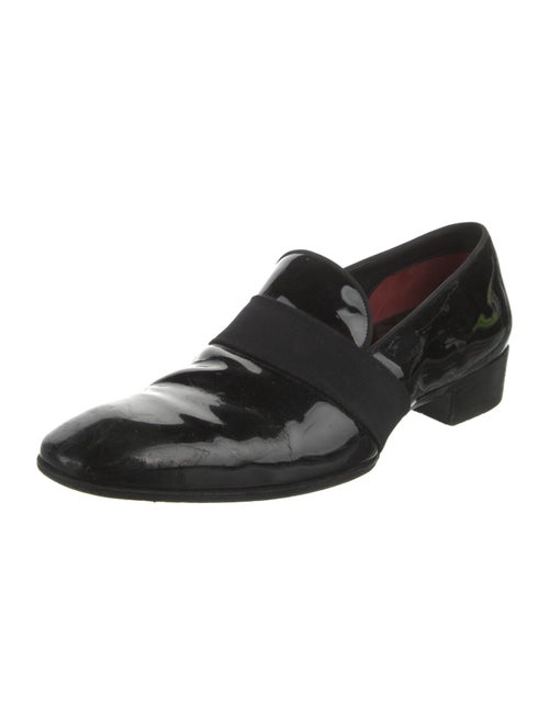 Tom Ford Patent Leather Grosgrain Trim Monk Straps